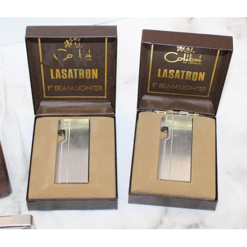 108 - A Box Containing, Lighters, Pocket Knives And Letter Openers AS Found All Untested