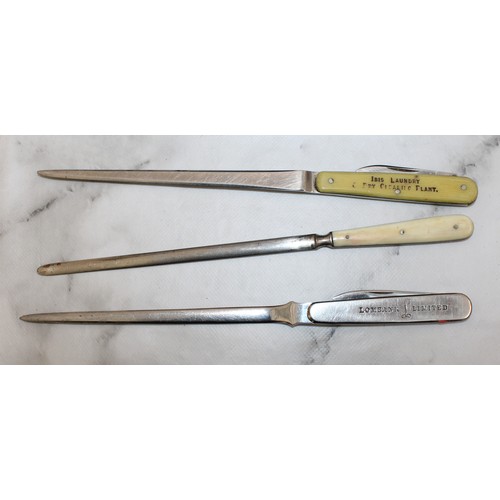 108 - A Box Containing, Lighters, Pocket Knives And Letter Openers AS Found All Untested