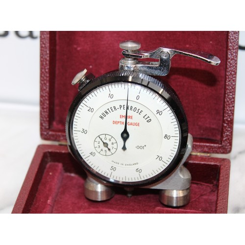 110 - A Wallace Hardness Meter And A Boxed Hunter-Penrose Empire Depth Gauge As Found Untested