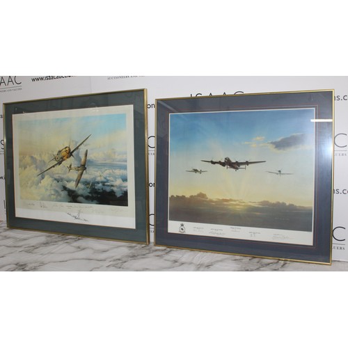187 - 2 x Framed Pictures, 1 x Military Aviation Picture Of 