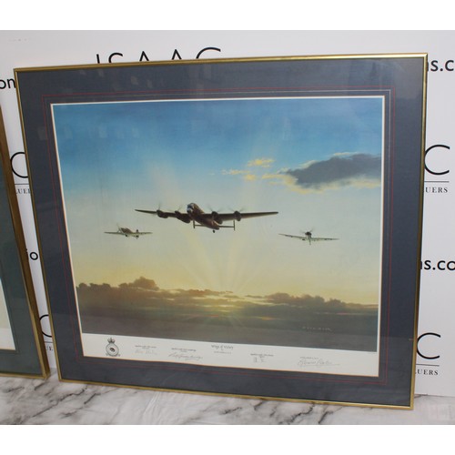 187 - 2 x Framed Pictures, 1 x Military Aviation Picture Of 