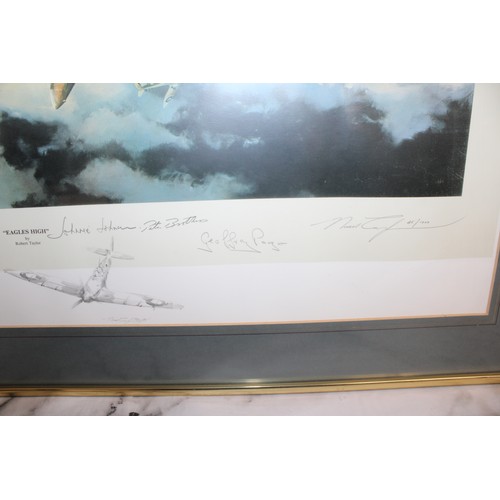 187 - 2 x Framed Pictures, 1 x Military Aviation Picture Of 