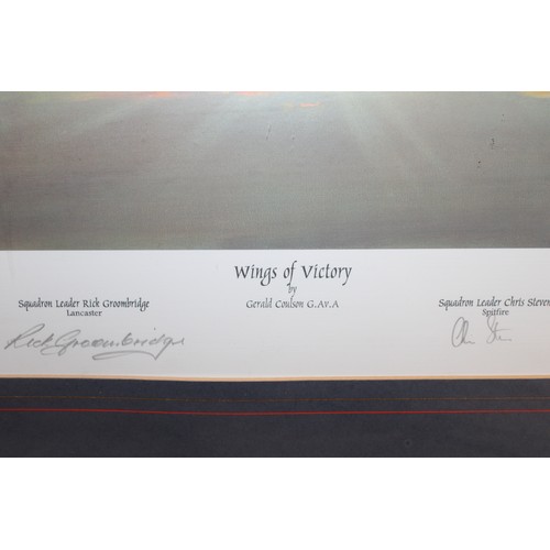 187 - 2 x Framed Pictures, 1 x Military Aviation Picture Of 