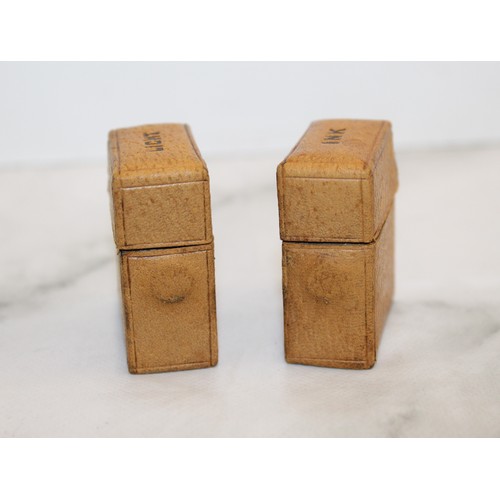 113 - A Collectable Antique Victorian Vesta Case And Travelling Ink Well H: 4.5cm