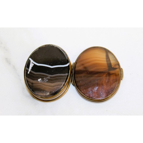 114 - An Agate Pill Box