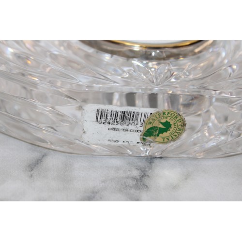 63 - Six Waterford Crystal Items Inc-
Oval Clock Seems To Be Working Length-16.5cm
Cat Looking Down Heigh... 