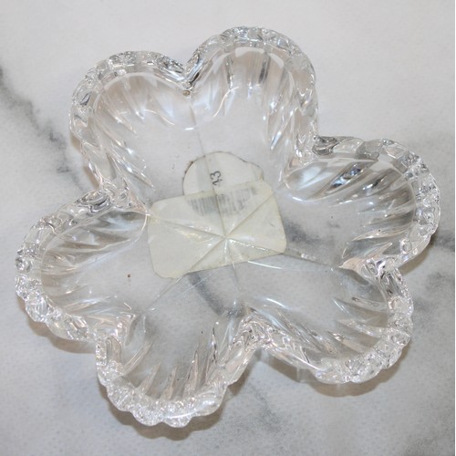 63 - Six Waterford Crystal Items Inc-
Oval Clock Seems To Be Working Length-16.5cm
Cat Looking Down Heigh... 