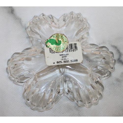 63 - Six Waterford Crystal Items Inc-
Oval Clock Seems To Be Working Length-16.5cm
Cat Looking Down Heigh... 