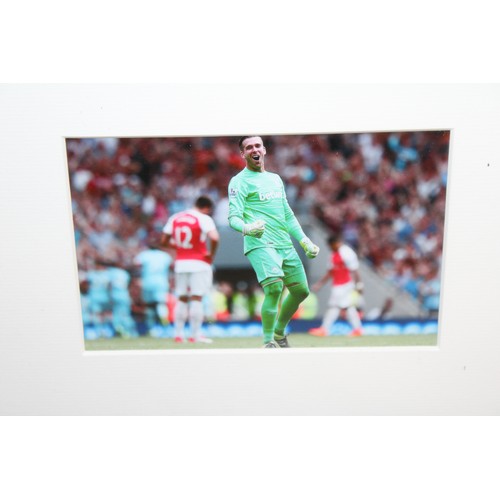 77 - Framed Signed West Ham United ADRIAN Shirt No 13, Farewell To The Boleyn 2015-2016 Season Size 71cm ... 