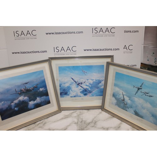 81 - Three Framed Pictures Published By Universal Promotions Ltd (Military & Marine) Bath England 1979 In... 
