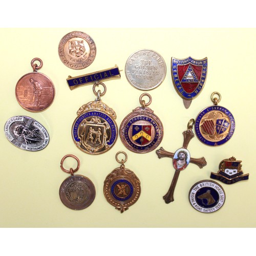 116 - Selection Of Collectable Sporting Fobs/Badges/ Cross Etc