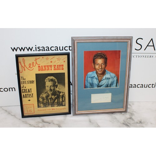 82 - Two Framed Pictures With Original Signature Of DANNY KAYE
Largest Frame 24cm x 33cm
COLLECTION ONLY ... 