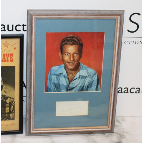 82 - Two Framed Pictures With Original Signature Of DANNY KAYE
Largest Frame 24cm x 33cm
COLLECTION ONLY ... 