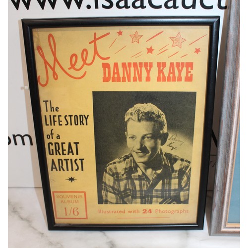 82 - Two Framed Pictures With Original Signature Of DANNY KAYE
Largest Frame 24cm x 33cm
COLLECTION ONLY ... 