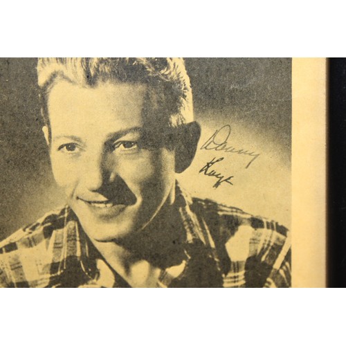 82 - Two Framed Pictures With Original Signature Of DANNY KAYE
Largest Frame 24cm x 33cm
COLLECTION ONLY ... 