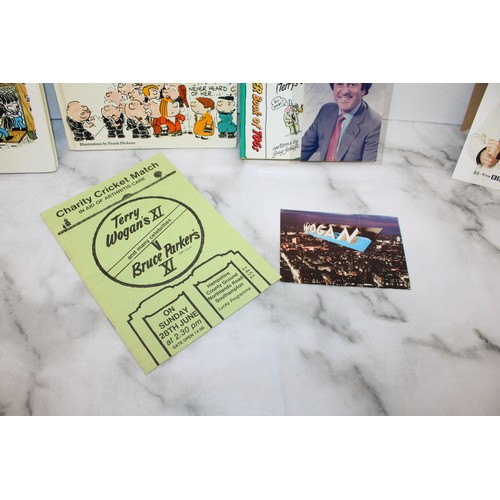 83 - TERRY WOGAN Signed Items Original Signatures Inc THE DAY JOB BOOK/BANJAXED BOOK/BUMPER BOOK OF TOGS ... 