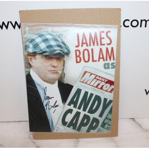 84 - Signed JAMES BOLAM-ANDY CAPP Photo 8 x 10 Original Signature