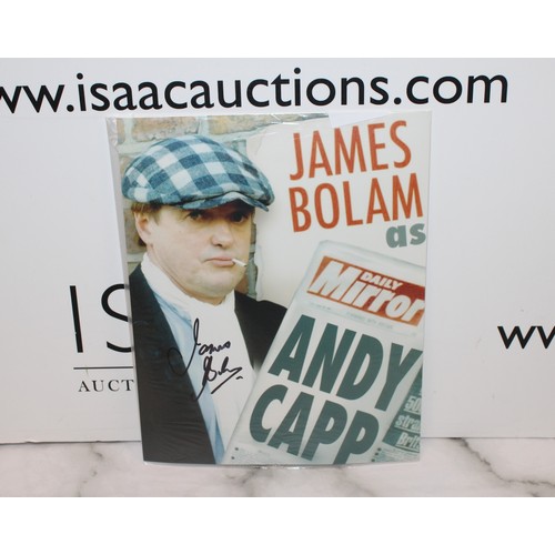 85 - Signed ANDY CAPP 8 x 10 Photo Signed By Actor JAMES BOLAM With Certificate Signed REG SMYTHE The Cre... 