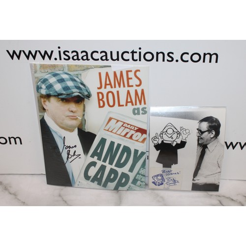 85 - Signed ANDY CAPP 8 x 10 Photo Signed By Actor JAMES BOLAM With Certificate Signed REG SMYTHE The Cre... 
