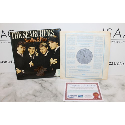 87 - A Collectable Signed Album By the Searchers-Needles & Pins With A Certificate Of Authenticity