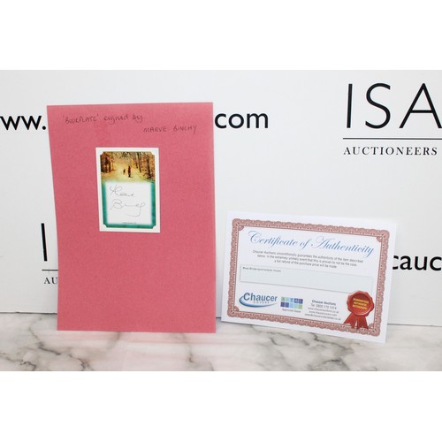 88 - A Collectable BOOKPLATE Signed By MAEVE BINCHY An Irish Author Known For Her Columns In 'The Irish T... 