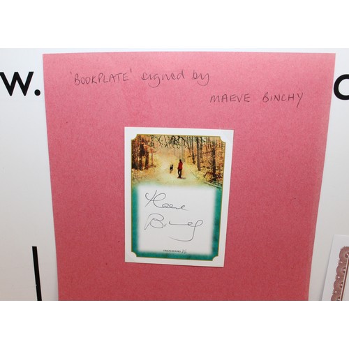 88 - A Collectable BOOKPLATE Signed By MAEVE BINCHY An Irish Author Known For Her Columns In 'The Irish T... 