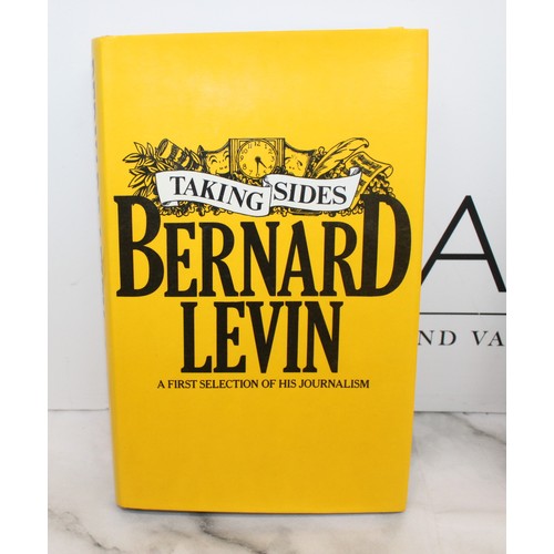 75 - 3 x Collectable Books Inc: Taking Sides By Bernard Levin-Signed Copy/An Actor And His Time By JOHN G... 