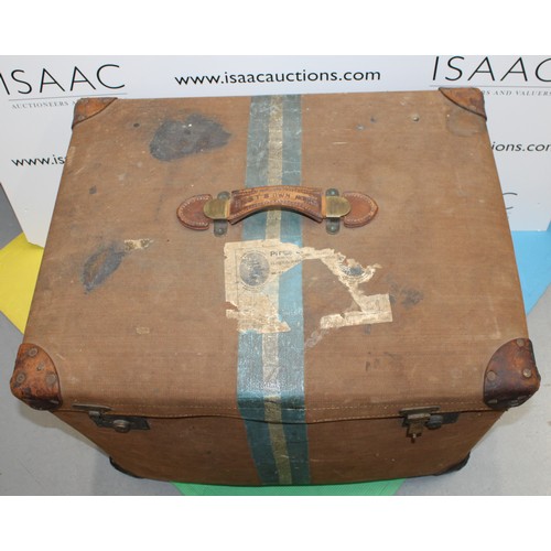 63 - Vintage Hard Cased Travel Truck - Measures 68cm x 50cm Approx - As Found - Collection Only CM7 2DG