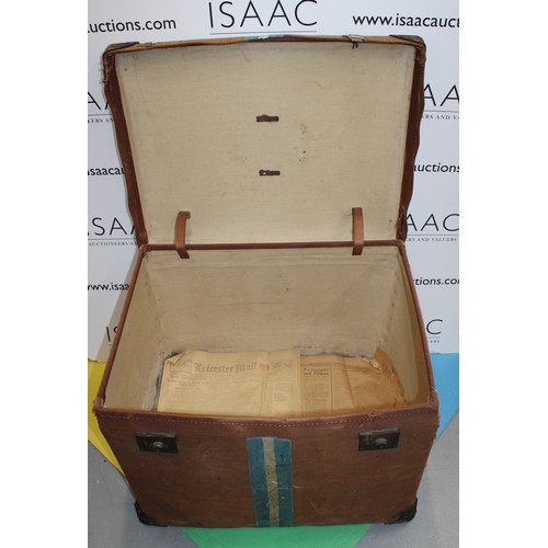 63 - Vintage Hard Cased Travel Truck - Measures 68cm x 50cm Approx - As Found - Collection Only CM7 2DG