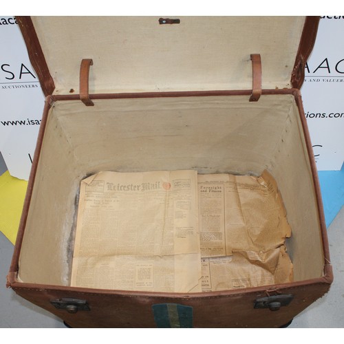 63 - Vintage Hard Cased Travel Truck - Measures 68cm x 50cm Approx - As Found - Collection Only CM7 2DG