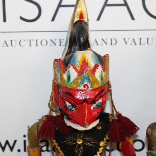 67 - Wayang Golek Rod Puppets From A Traditional Indonesian Puppet Theatre All As Found