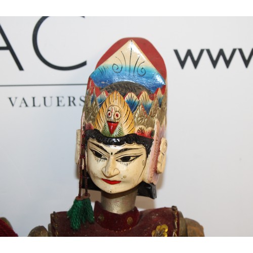 67 - Wayang Golek Rod Puppets From A Traditional Indonesian Puppet Theatre All As Found
