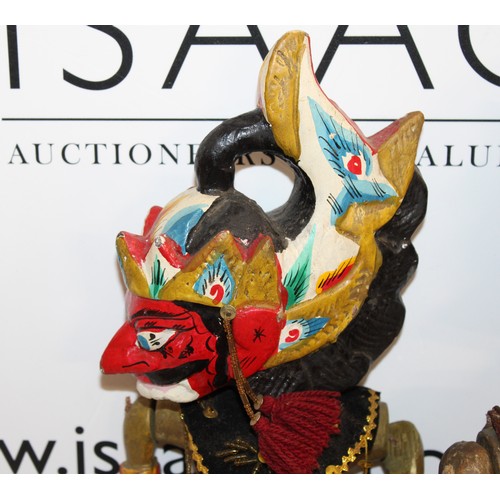 67 - Wayang Golek Rod Puppets From A Traditional Indonesian Puppet Theatre All As Found