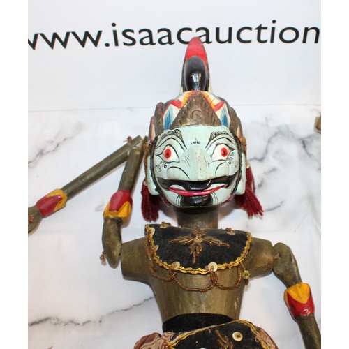 68 - Wayang Golek Rod Puppets From A Traditional Indonesian Puppet Theatre All As Found