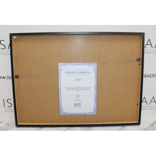 248 - Framed  ALLSTARS SIGNED IAN RUSH 500 X 340 PHOTO With Certificate
COLLECTION ONLY BRAINTREE ESSEX