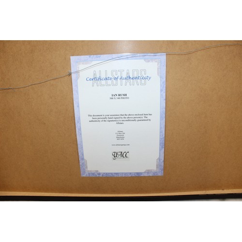 248 - Framed  ALLSTARS SIGNED IAN RUSH 500 X 340 PHOTO With Certificate
COLLECTION ONLY BRAINTREE ESSEX