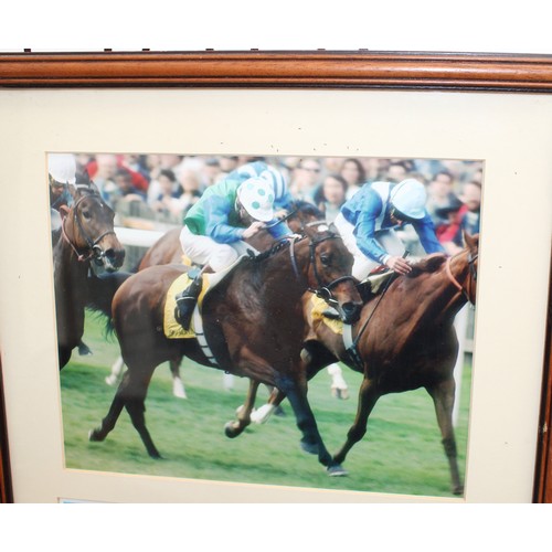 249 - A Framed Photograph Of 'Las Meninas' Winning The 1994 Madagans 1000 GNS At Newmarket And Authentical... 