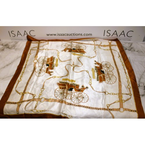 298 - Five Collectable Vintage Silk/Polyester Scarfs