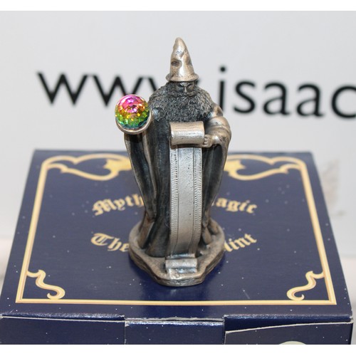 71 - 4 x Boxed Myth And Magic By The Tudor Mint Figures As Found