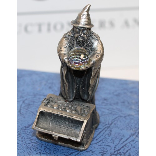 71 - 4 x Boxed Myth And Magic By The Tudor Mint Figures As Found