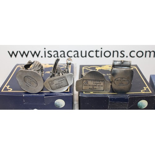 71 - 4 x Boxed Myth And Magic By The Tudor Mint Figures As Found