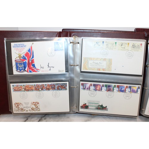 279 - 4 x The Royal Mail First Day Cover Albums Containing A Quantity Of As Found