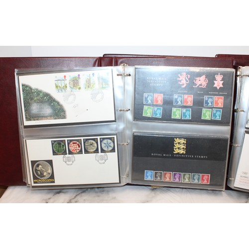 279 - 4 x The Royal Mail First Day Cover Albums Containing A Quantity Of As Found