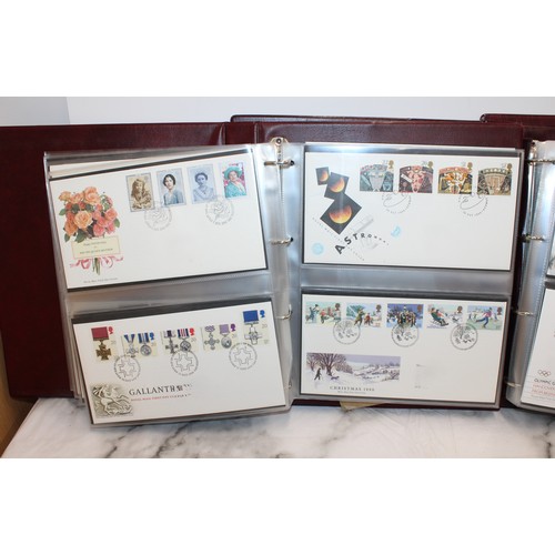 279 - 4 x The Royal Mail First Day Cover Albums Containing A Quantity Of As Found