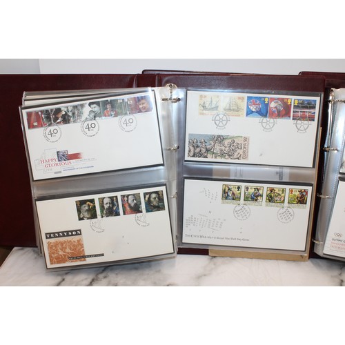 279 - 4 x The Royal Mail First Day Cover Albums Containing A Quantity Of As Found