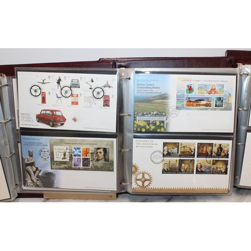 279 - 4 x The Royal Mail First Day Cover Albums Containing A Quantity Of As Found