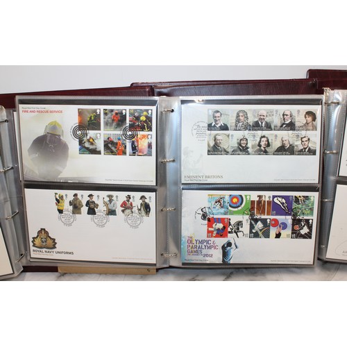 279 - 4 x The Royal Mail First Day Cover Albums Containing A Quantity Of As Found