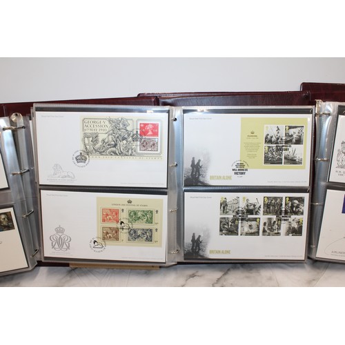 279 - 4 x The Royal Mail First Day Cover Albums Containing A Quantity Of As Found