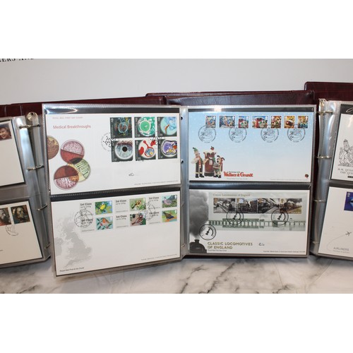 279 - 4 x The Royal Mail First Day Cover Albums Containing A Quantity Of As Found