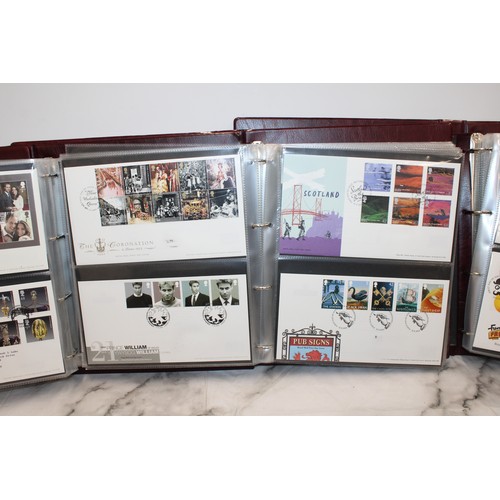 279 - 4 x The Royal Mail First Day Cover Albums Containing A Quantity Of As Found